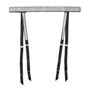 Victoria's Secret Very Sexy Shine Rhinestone Garter Belt NWT Black Bling